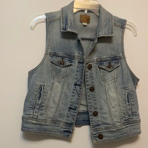 American Eagle Denim Vest